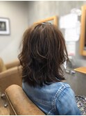 外ハネフワフワミディアム