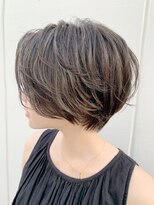 ルーファス 恵比寿 渋谷(Ruufus)&nbsp;グレージュハイライトマッシュショート【Ruufus恵比寿渋谷】3156