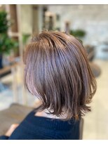 キャリ(CALI)&nbsp;透明感カラーのあるミディアムスタイルCALI・田町・三田・美容室