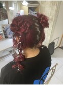 お団子ツインテール