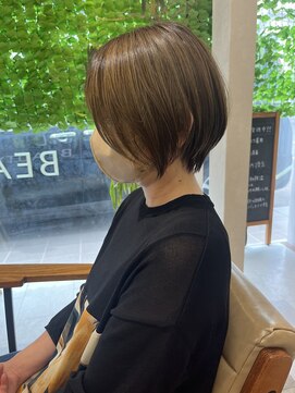 ヘアーザラブズラフズ オーガニカ 北九州(HAIR THE LOVES LAUGHS ORGANICA) ショートボブ*