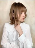 ミルクブラウン/ダークパープル/ナチュラルショート/夏/上尾