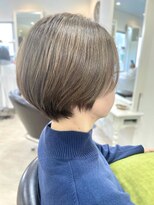 白髪ぼかしハイライト　ショート