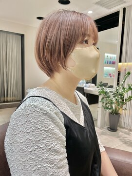 トープ(toap.) 大人ショート/丸みショート/ピンクベージュ/ショートボブ/30代