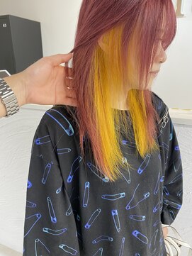 オル('olu) イエロー×ピンクラベンダー