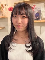 ミルヘアデザイン(mil hair design) 韓国風　前髪カット　艶髪　くびれ巻き　サイドバング