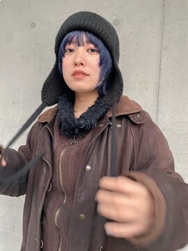 チクロヘアー(Ticro hair) ＠nkkn15 navy blue