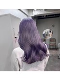 ブリーチ2回 ラベンダーカラー