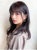 ぱっつん前髪