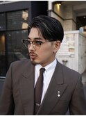 ハーフバックハイライトスパイラルパーマ波巻きパーマ