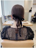お呼ばれ＊タイトローポニーアレンジ