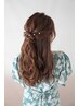 パールで上品＊お呼ばれヘアセット《500円相当のアクセ付き♪》￥4,500