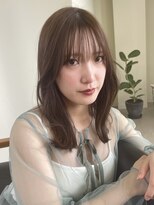 ミモラ(mimola)&nbsp;くびれヘア/オリーブベージュ/透明感カラー