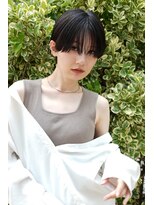 エスカーラ 町田(THE ESCALA)&nbsp;20代30代ボブレイヤーショートボブオリーブカラー顔周りレイヤー