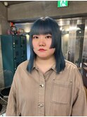 ブルー*姫カット