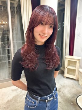 トレンチ(TRENCH) 【 TSUJI 】レイヤーカット ダブルカラー 前髪 学割 髪質改善