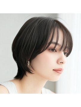 モンド ヘアクリエーション 新栄店(monde hair creation) 【monde】レイヤー×シースルーバング×ショートボブ×髪質改善