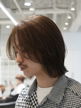 フィフスパーク(fifth PARK) メンズミディアムメンズボブウルフカット緩めスパイラルパーマ