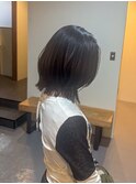 黒髪/クラゲヘアー/オリーブグレー/小顔/ココアベージュ/小倉