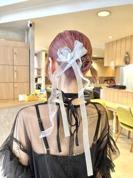 ジールサロン つくば本店 【お呼ばれにも最適】シニヨン×カチモリ