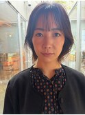 #ボブ#レイヤーボブ#前髪ストレート#湿気の多い季節に#バング