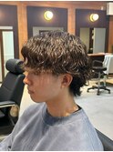波巻きウルフパーマ/津田沼/メンズパーマ/メンズ/メンズカット