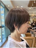 丸みショートボブ/顔周りカット/20代30代40代50代/前髪/大宮