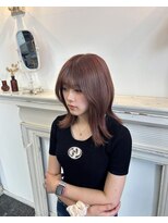 セットアップ 岡山北長瀬店(SET-UP) じんわりピンクなピンクベージュワンホンレイヤー