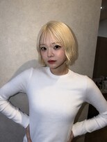 クリアーズビューティー(CCLEAR'S BEAUTY)&nbsp;ぱつっとミニボブ×ブロンド