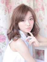 ラ ブレス あべのキューズ(LaBless)&nbsp;ラフさと甘さが可愛い☆透明感際立つミディアム