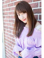 リコ ヘアアンドリラクゼーション(LICO HAIR&RELAXATION) 透けバング　ナチュラルストレート