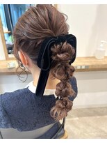 【entality】お呼ばれヘアに♪編みおろしポニーアレンジ☆