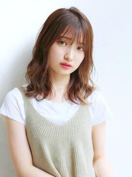 アイニティ 江坂(Inity) ［Inity］インナーカラーベージュくせ毛風無造作大人ボブ