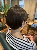 6月　オリーブアッシュ耳掛けショート　ルッカランスRIE