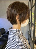 クールショートボブミニボブケアブリーチマッシュベージュカラー