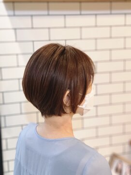 オーブ ヘアー リリー 博多2号店(AUBE HAIR lily) 大人の丸みショートボブ