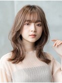 艶髪スタイル/くびれヘア/大人可愛い/小顔ヘア/韓国風