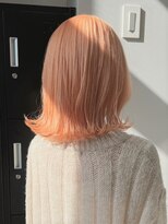 ベレーザ 原宿(Beleza) 868ブラッドオレンジブロンドヘアバイカラー逆グラデーション