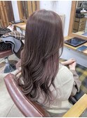 【インナーカラー】ピンクラベージュ♪