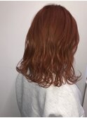 ブリーチなしで作るしっかり発色のオレンジカラー【L'wis乙津】