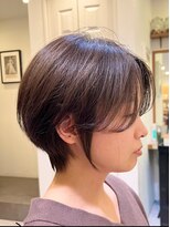 ロンド パルティール 大宮(Lond partir)&nbsp;カールセミディシアカラー姫カットダークアッシュショート