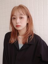 ヨー(Yoh-)&nbsp;【レイヤーカット/阿部達哉】オレンジ/ウルフ/顔まわりカット