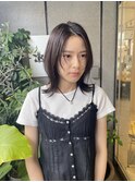 【ミディアム】黒髪顔まわりレイヤー2