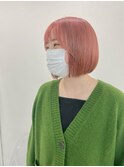 《shii../内城》#ボブ #ピンクカラー