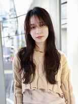 エムスラッシュ 新百合ヶ丘(M.SLASH)&nbsp;アッシュブラック/暗髪/2wayバング/レイヤーロング/新百合ヶ丘