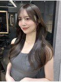 ミニウルフレイヤーカット顔周りカット前髪カット韓国ロング池袋