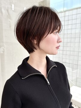 ビュートリアム 南青山(BEAUTRIUM) 大人可愛いショートショートボブ白髪ぼかし絶版解消30代40代