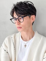 大人スパイキーショートニュアンスパーマ好感度◎爽やかヘア