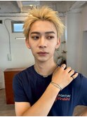 スパイキーショート/アップバング/ブロンド/抜きっぱなし1