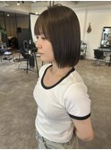 艶感ストレートボブ × 髪質改善カラー